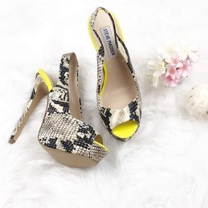 Steve Madden Adin Snakeskin Heels